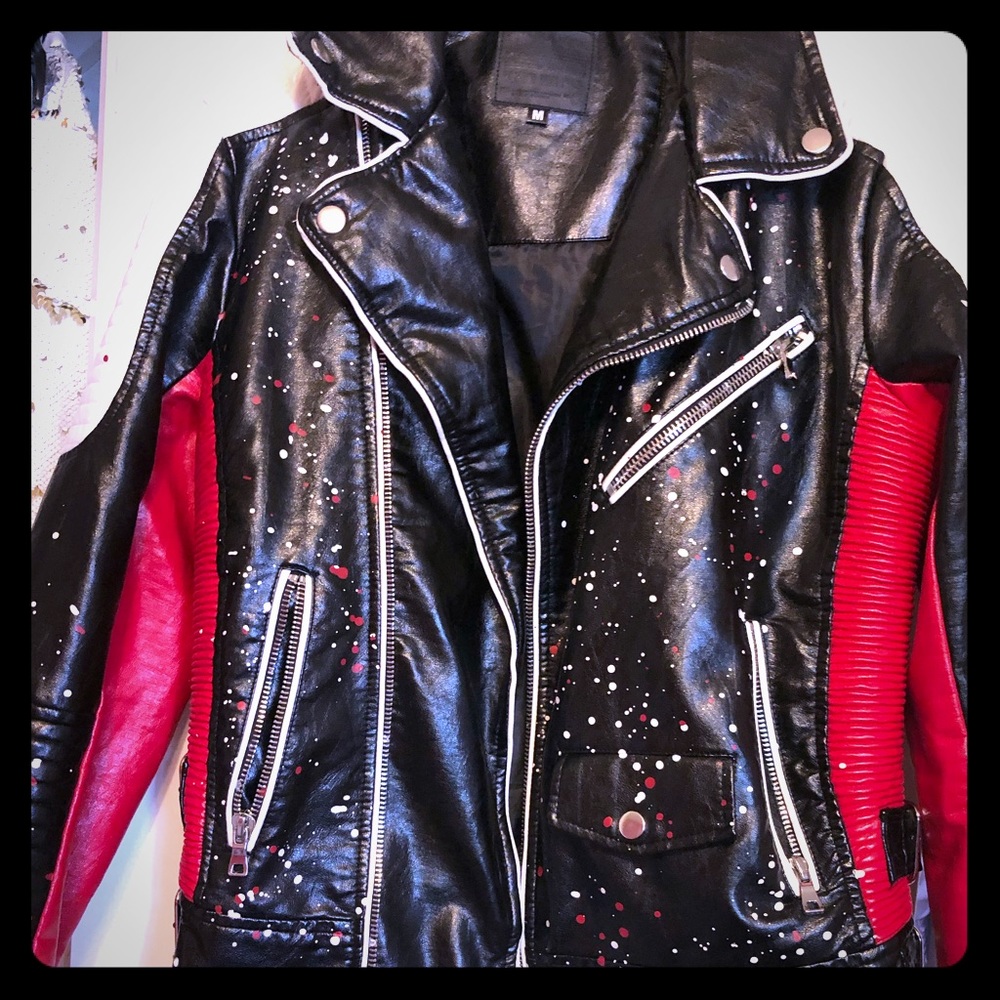 Nice Leather Bomber Jacket , With Multi Colors - image 1